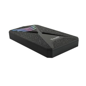 TooQ TQE-2550RGB contenitore di unità di archiviazione Box esterno HDD/SSD Nero 2.5