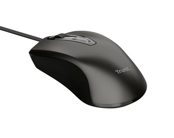 Trust USB Mouse 1200 dpi - 3 pulsanti - Uso ambidestro - Cavo da 1,70 m