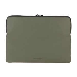 Tucano Custodia Per Macbook Air 15" E Laptop Fino A 14",Waterproof,Con Tasca Per Accessori,Verde Mil