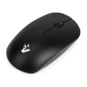 Vultech Mouse Wireless 1600Dpi, Nero, Silenzioso,Batteriea Integrata Ricaricabile,Attacco Type C