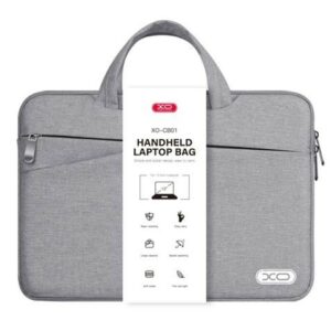 XO Cartella Porta Laptop - Fino a 13 - Resistente a Schizzi, Usura e Graffi - Design Moderno - Colore Grigio