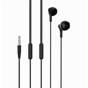 XO EP39 Cuffie Musicali con Microfono - Cavo 1.2m - Pulsante di Controllo - Colore Nero