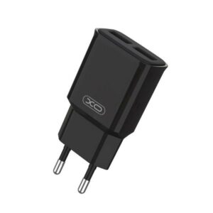 XO L92C Power Charger 2.4A 2xUSB - Protezione da Corto Circuito e Sovraccarico - Colore Nero