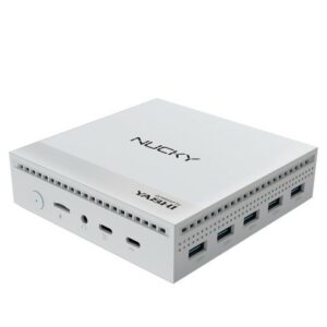 Yashi Mini Pc Fanless White Nucky Celeron Quad Core N100 8Gb 256Gb Ssd Win 11 Pro