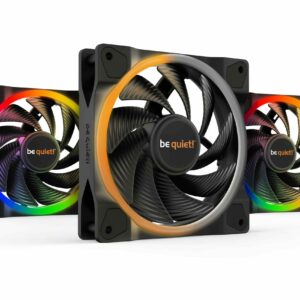 be quiet! Light Wings | 120mm PWM Triple Pack high-speed Case per computer Ventilatore 12 cm Nero 3 pz