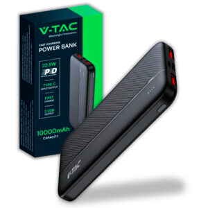 10000mAh Fast Charger Power Bank Black