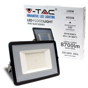 100W LED Floodlight SMD E-Series G2 Black Body 4000K