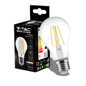 10W A60 LED Filament Bulb 3000K E27