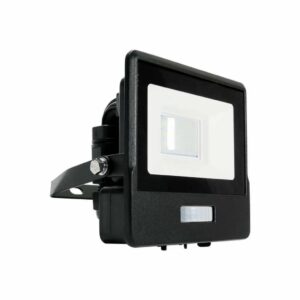 10W LED PIR Sensor Floodlight Samsung Chip Black Body 3000K