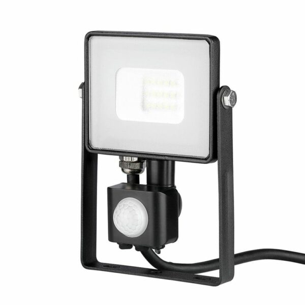 10W LED Sensor Floodlight Samsung Chip Cut Off Function Black Body 3000K