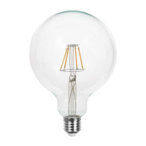 12.5W G125 LED Filament Bulb Clear Cover with 3000K E27