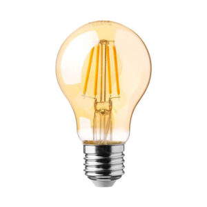 12W A70 LED Filament Bulb Amber Cover with 2200K E27