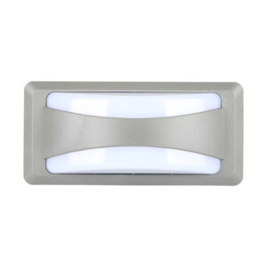 12W LLED Bulkhead with Softlight 3000K Grey Body IP65