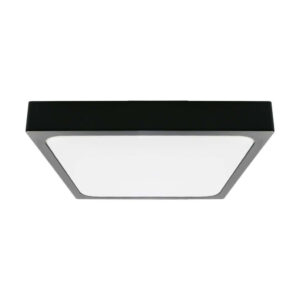 18W LED Dome Light 3000K Square,Black Frame IP44