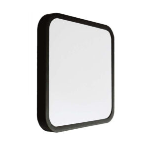 18W LED Dome Light Square Black Frame 3000K IP44