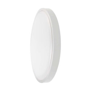 18W LED Dome Light with Microwave Sensor 3000K Round,White Frame IP44