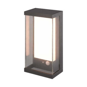 1W Garden Wall Light 3000K Dark Grey IP65