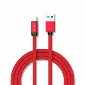 1m Type C USB Cable Red Gold Series