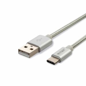 1m Type C USB Cable Silver Platinum Series