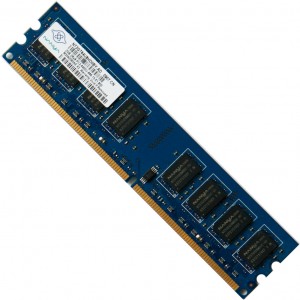 2-POWER RAM DDR2 2GB 800MHZ PC-6400 NT2GT64U8HD0BY-AD MEM1302A