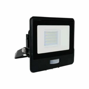 20W LED PIR Sensor Floodlight Samsung Chip Black Body 6500K