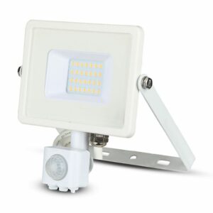 20W LED Sensor Floodlight Samsung Chip Cut Off Function White Body 3000K