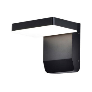 20W LED Wall Light 3000K Black Body Square IP65