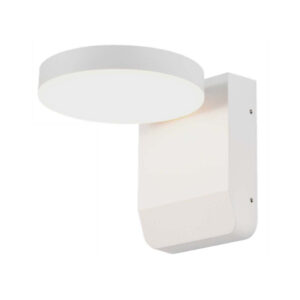 20W LED Wall Light 3000K White Body Round IP65