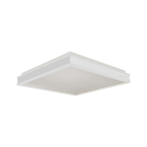 24W LED Designer Light Square White Finish 4000K Dimmable