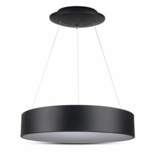 25W LED Surface Smooth Pendant Light Dimmable Black 3000K