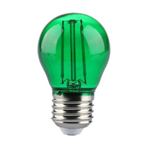 2W G45 LED Green Color Filament Bulb E27