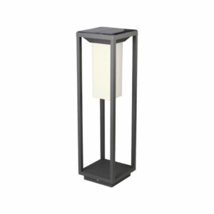 2W LED Solar Bollard Light Samsung Chip Grey Body 3000K