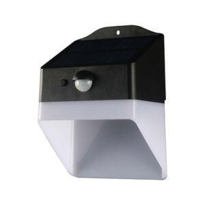 2W LED Solar Wall light Panda Lithium Battery 3.7v 1200mA CCT: 4000K Black+White