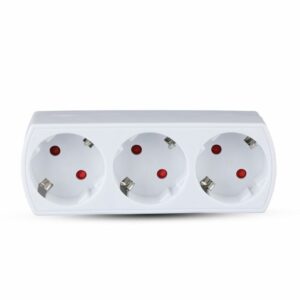 3 Outlet Power Adapter with Earth Contact 16A 250V ( Label + Polybag with Headcard )