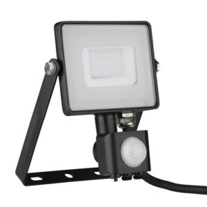 30W LED Sensor Floodlight Samsung Chip Cut Off Function Black Body 3000K