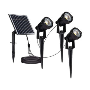 3*1.2W LED Solar Spike Black Body 3000K IP65