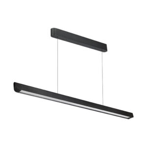 36W LED Linear Hanging Suspension Light Diffuser Plate Type-CCT:3IN1 - Black