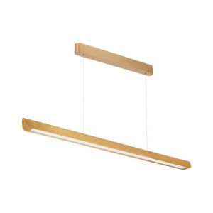 36W LED Linear Hanging Suspension Light Diffuser Plate Type-CCT:3IN1 - Matte Gold