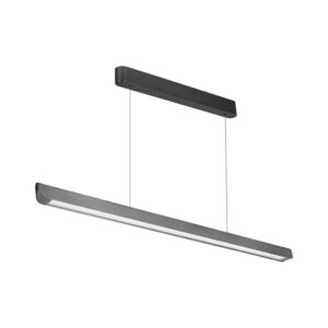 36W LED Linear Hanging Suspension Light Diffuser Plate Type-CCT:3IN1 - Matte Grey