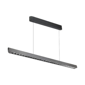 36W LED Linear Hanging Suspension Light Lens Type-CCT:3IN1 - Matte Grey