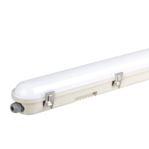 36W LED Wp Lamp Fitting 120cm Samsung Chip & Em Kit Milky Cover+Ss Clips 4000K