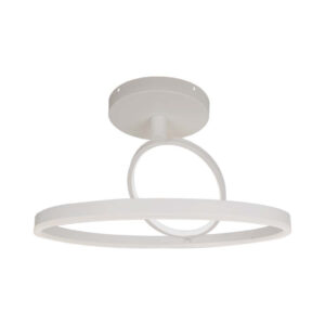 38W LED Designer Ceiling Light White 500*200MM Double Round 3000K