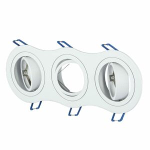 3*GU10 Fitting Round White