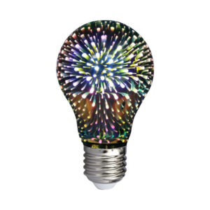 3W A60 LED 3D Filament Bulb 3000K E27