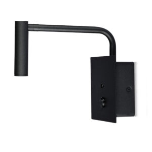 3W LED Hotel Side Light(Wall Lamp)with Switch&USB Port 3000K Black