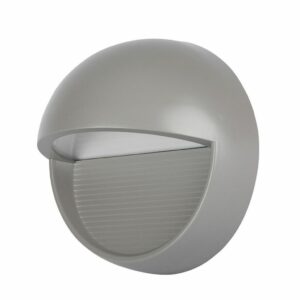 3W LED Step Light Grey Body Round IP65 3000K