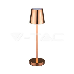 3W LED Table Lamp Rechargeable Touch Dimmable Gold Body 3000K