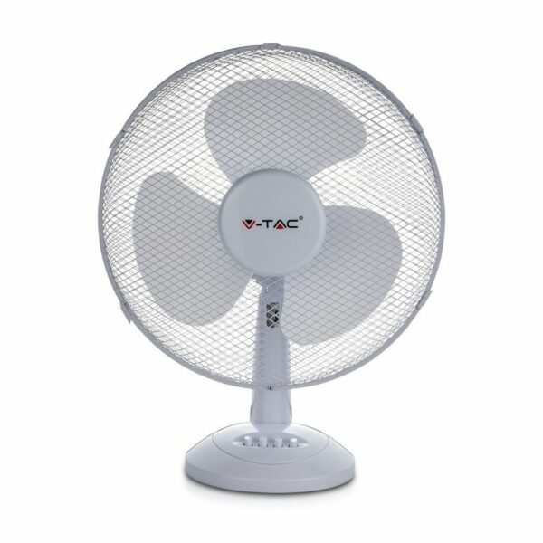 40W Desk Fan with Kock Down Base 4 Buttons 3 Blades (12 Inch)