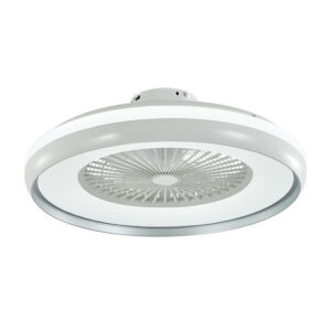 45W LED Box Fan With Ceiling Light RF Control 3in1 Motor Grey Ring