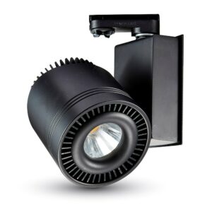 45W Led Cob Cri>95 Track Light Black Body 5000K